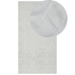 Dywan sztuczne futro królika 80 x 150 cm miętowy szary THATTA