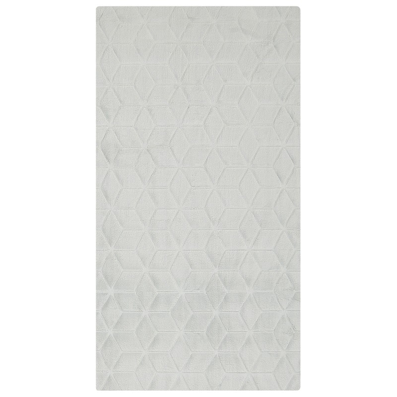 Dywan sztuczne futro królika 80 x 150 cm miętowy szary THATTA