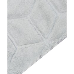 Dywan sztuczne futro królika 80 x 150 cm miętowy szary THATTA