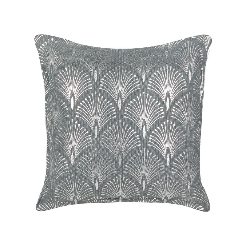 Zestaw 2 poduszek dekoracyjnych HOYA Bawełna 45 x 45 cm Szary Wzór geometryczny