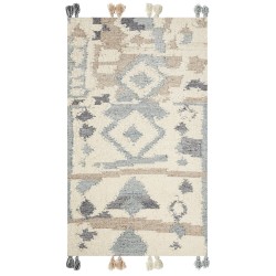 Dywan wełniany kilim 80 x 150 cm wielokolorowy MRGAVET