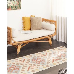 Dywan bawełniany kilim 80 x 300 cm wielokolorowy ATAN