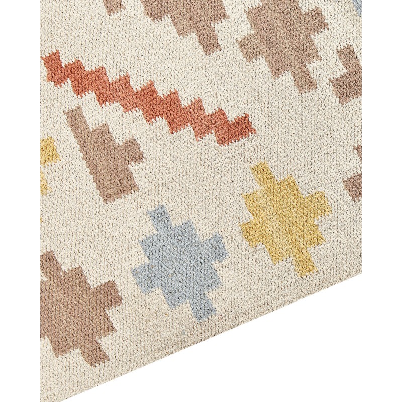 Dywan bawełniany kilim 80 x 300 cm wielokolorowy ATAN