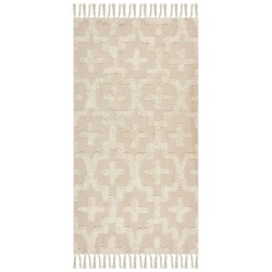 Dywan bawełniany 80 x 150 cm beżowy ITANAGAR