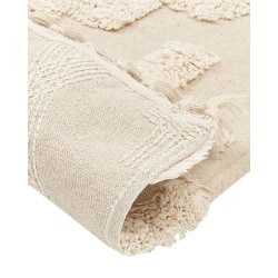 Dywan bawełniany 80 x 150 cm beżowy ITANAGAR