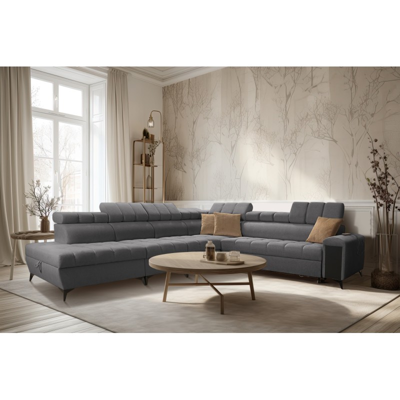 Ecksofa Venna XII mit Schlaffunktion und USB-Anschluss - Eleganz und Funktionalität in einem!