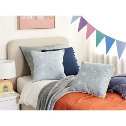 Zestaw 2 poduszek dekoracyjnych ARALES Bawełna 45 x 45 cm Jasnoszary Wzór zwierzęcy