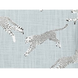 Zestaw 2 poduszek dekoracyjnych ARALES Bawełna 45 x 45 cm Jasnoszary Wzór zwierzęcy