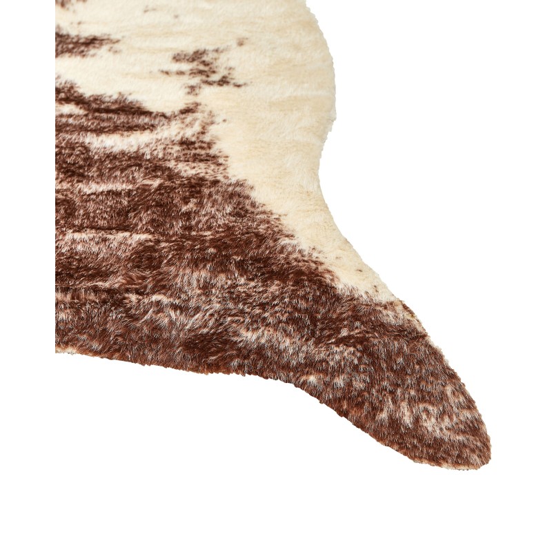 Dywan ze sztucznej skóry 150 x 200 cm brązowy ZEIL