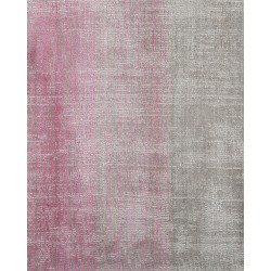 Dywan wiskozowy 140 x 200 cm różowo-szary ERCIS