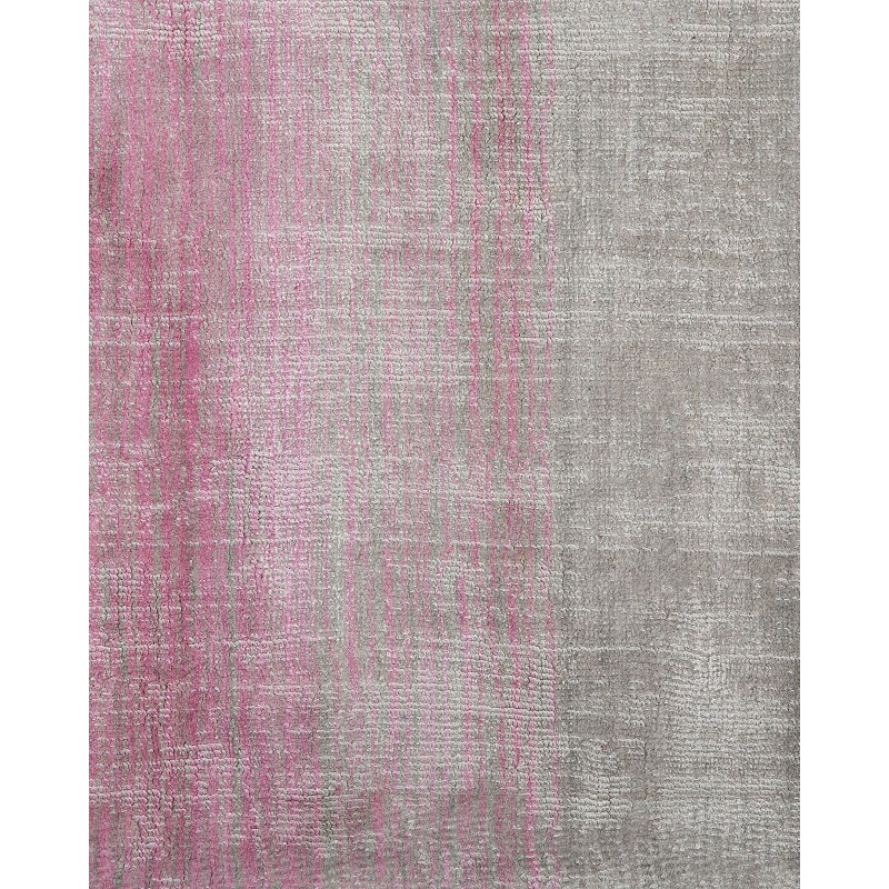 Dywan wiskozowy 140 x 200 cm różowo-szary ERCIS