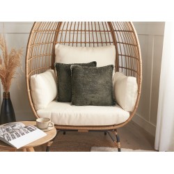 Zestaw 2 poduszek dekoracyjnych MELUR 45 x 45 cm Szary Jednolity