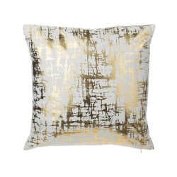 Zestaw 2 poduszek dekoracyjnych GARDENIA Bawełna 45 x 45 cm Złoty Wzór abstrakcyjny