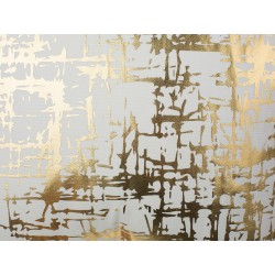 Zestaw 2 poduszek dekoracyjnych GARDENIA Bawełna 45 x 45 cm Złoty Wzór abstrakcyjny