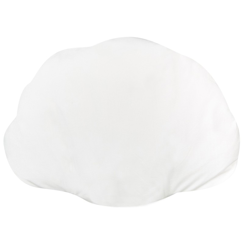 Poduszka dekoracyjna CONSOLIDA Welur 47 x 35 cm Złamana biel Jednolity