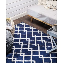 Dywan 160 x 230 cm niebieski SERRES