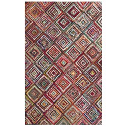 Dywan bawełniany 140 x 200 cm wielokolorowy KAISERI