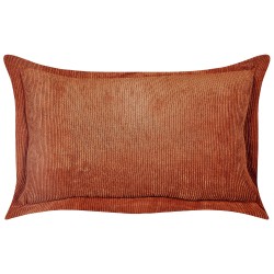 Zestaw 2 poduszek dekoracyjnych ZINNIA Sztruks 47 x 27 cm Złoty brąz Jednolity