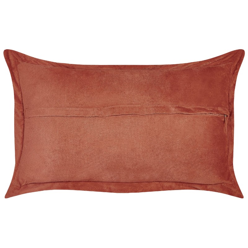 Zestaw 2 poduszek dekoracyjnych ZINNIA Sztruks 47 x 27 cm Złoty brąz Jednolity