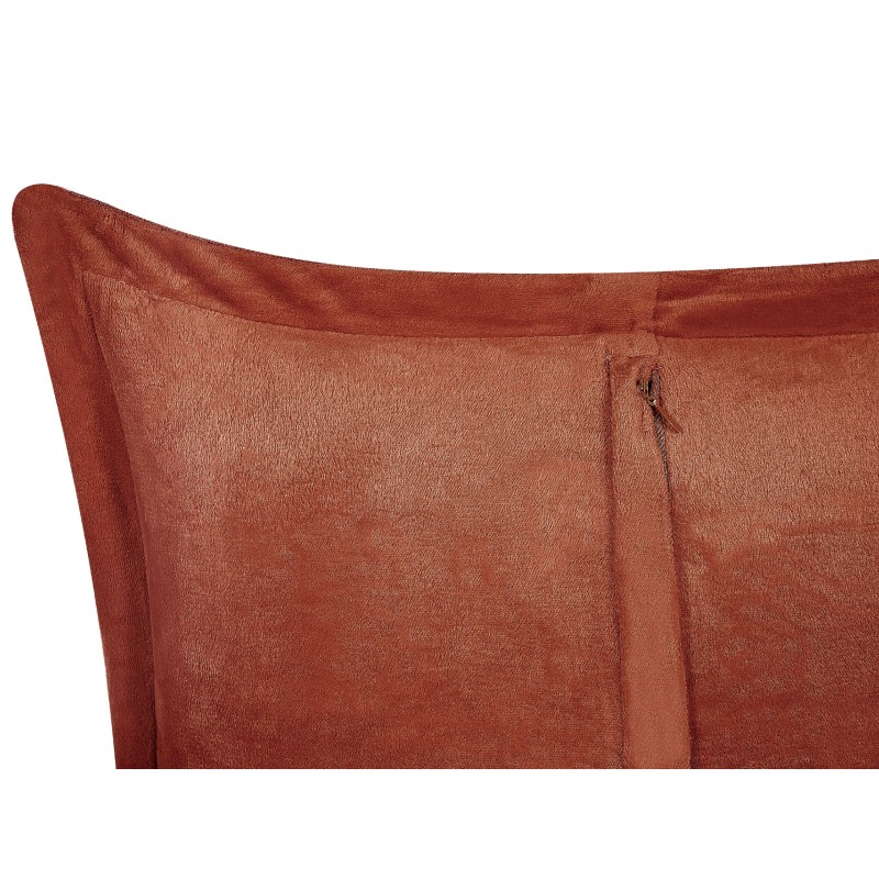 Zestaw 2 poduszek dekoracyjnych ZINNIA Sztruks 47 x 27 cm Złoty brąz Jednolity