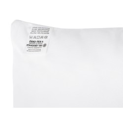 Zestaw 2 poduszek ERRIGAL Niska Mikrofibra 50 x 60 cm Biały