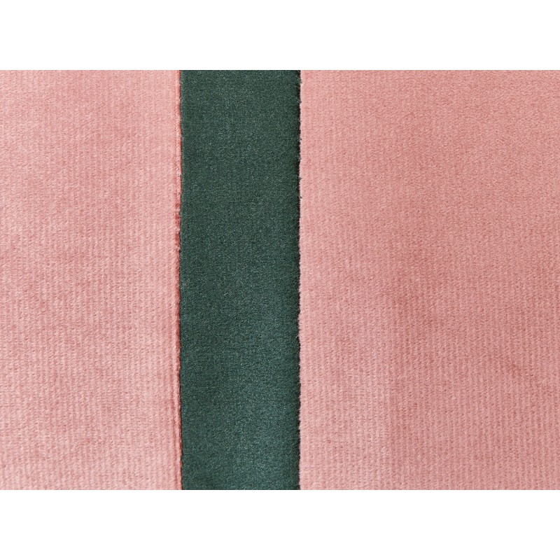 Zestaw 2 poduszek dekoracyjnych CRODYLINE Welur 35 x 60 cm Różowy W paski