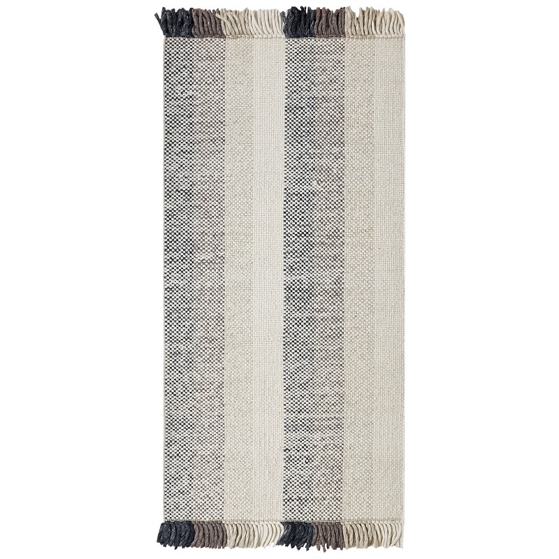 Dywan wełniany 80 x 150 cm złamana biel EMIRLER