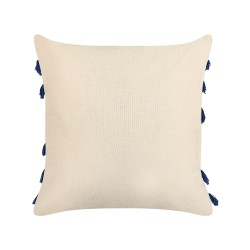 Zestaw 2 poduszek dekoracyjnych PLEIONE Bawełna 45 x 45 cm Granatowy Wzór geometryczny