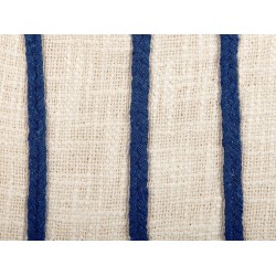 Zestaw 2 poduszek dekoracyjnych PLEIONE Bawełna 45 x 45 cm Granatowy Wzór geometryczny