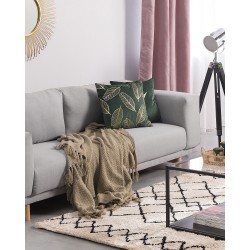 Dywan 160 x 230 cm beżowo-czarny HAVSA