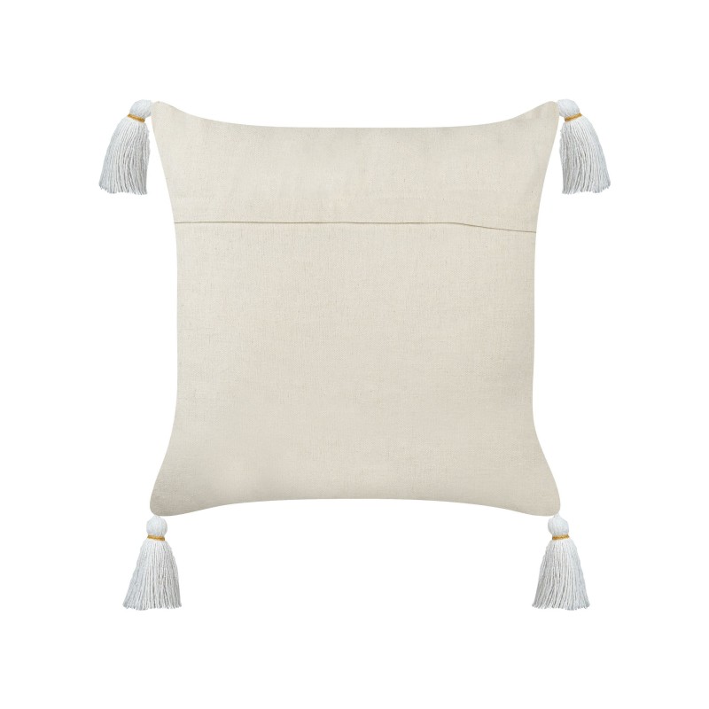 Zestaw 2 poduszek dekoracyjnych AZALIA Bawełna 45 x 45 cm Biały Wzór kwiatowy