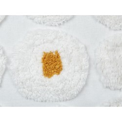 Zestaw 2 poduszek dekoracyjnych AZALIA Bawełna 45 x 45 cm Biały Wzór kwiatowy