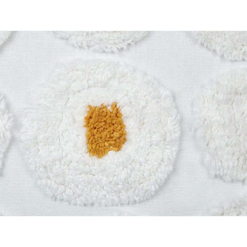 Zestaw 2 poduszek dekoracyjnych AZALIA Bawełna 45 x 45 cm Biały Wzór kwiatowy