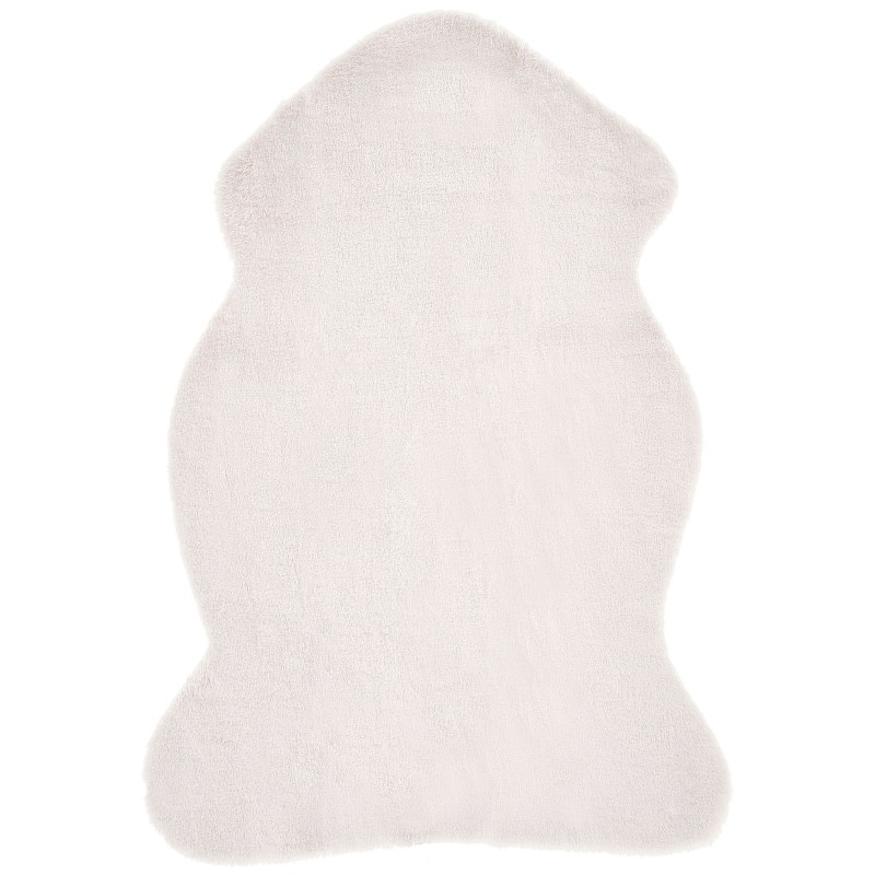 Dywan imitacja futra królika biały UNDARA