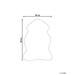 Dywan imitacja futra królika biały UNDARA