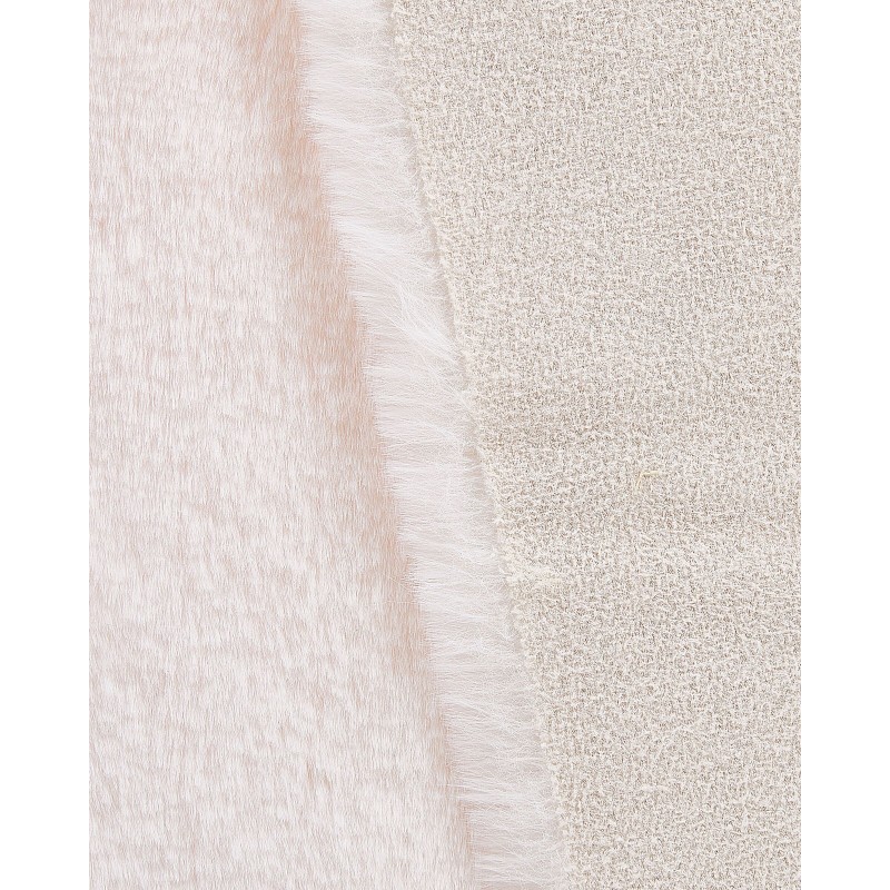 Dywan imitacja futra królika biały UNDARA