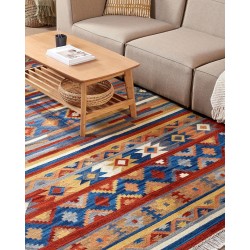 Dywan wełniany kilim 200 x 300 cm wielokolorowy NORAKERT
