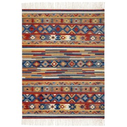 Dywan wełniany kilim 200 x 300 cm wielokolorowy NORAKERT