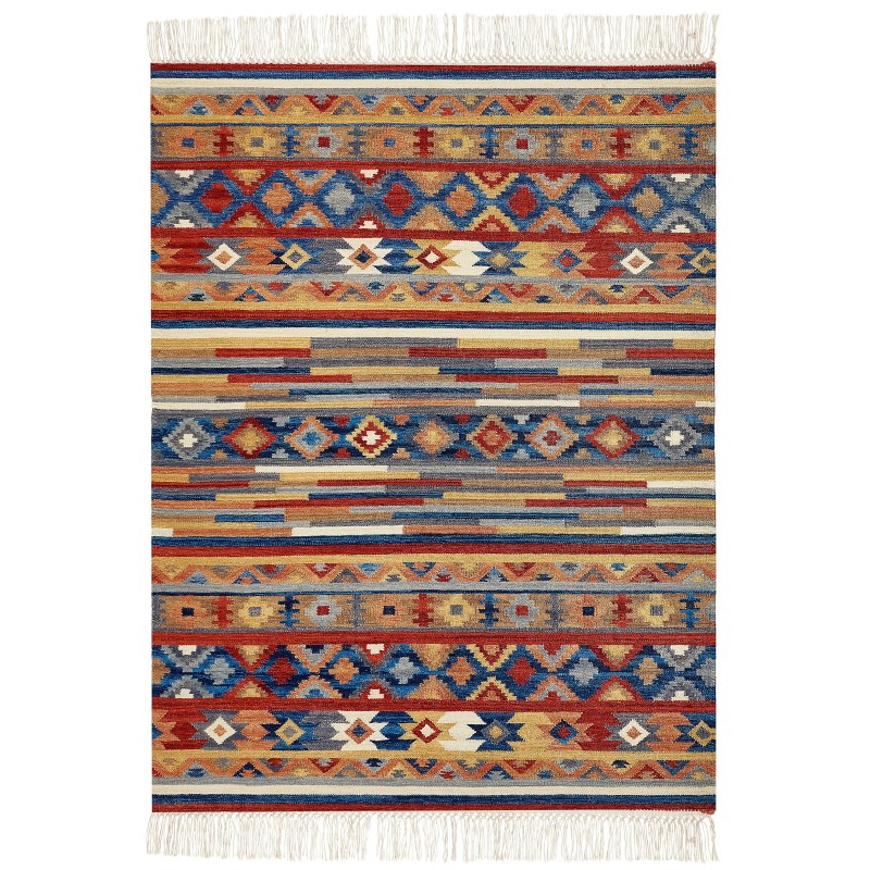 Dywan wełniany kilim 200 x 300 cm wielokolorowy NORAKERT