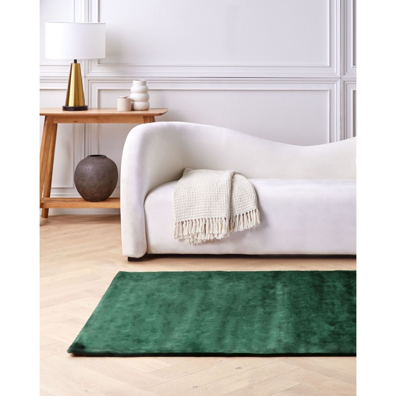 Dywan z wiskozy 140 x 200 cm zielony GESI II