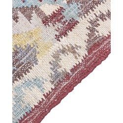 Dywan z juty 140 x 160 cm wielokolorowy FENER