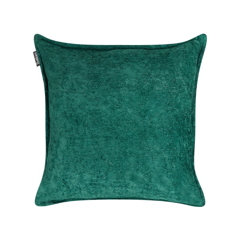 Zestaw 2 poduszek dekoracyjnych VERPIS Bawełna 50 x 50 cm Szmaragdowy Jednolity