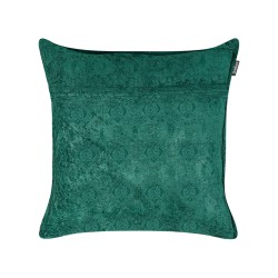 Zestaw 2 poduszek dekoracyjnych VERPIS Bawełna 50 x 50 cm Szmaragdowy Jednolity