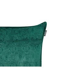 Zestaw 2 poduszek dekoracyjnych VERPIS Bawełna 50 x 50 cm Szmaragdowy Jednolity