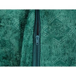 Zestaw 2 poduszek dekoracyjnych VERPIS Bawełna 50 x 50 cm Szmaragdowy Jednolity