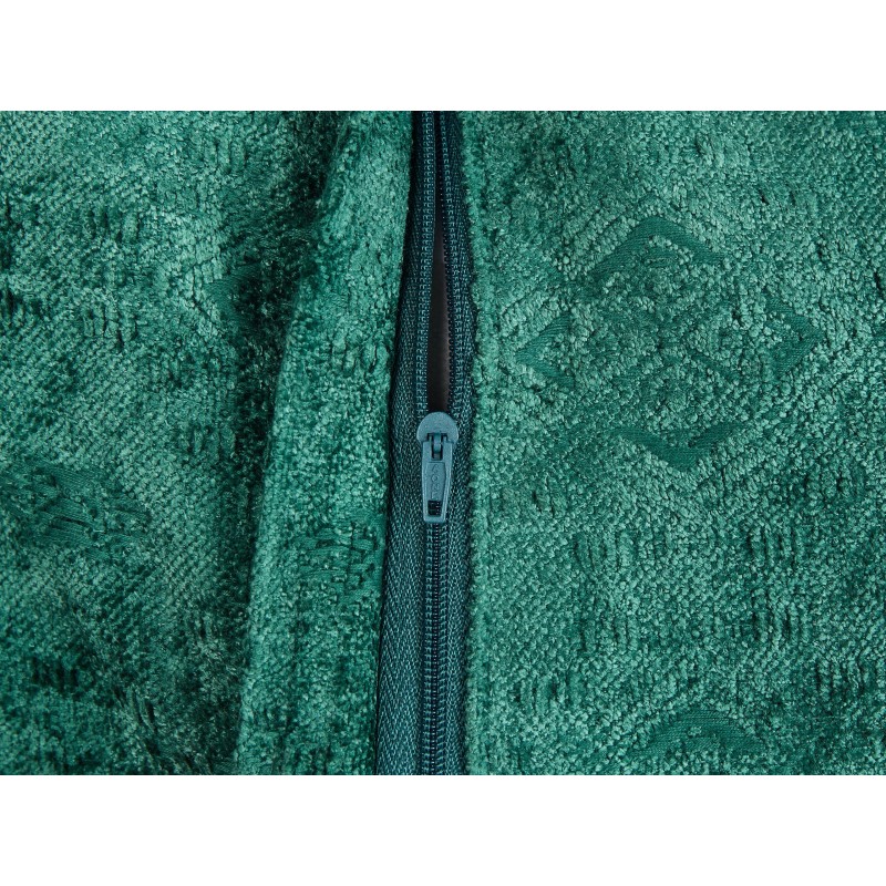 Zestaw 2 poduszek dekoracyjnych VERPIS Bawełna 50 x 50 cm Szmaragdowy Jednolity