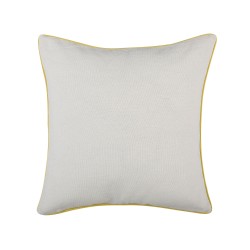 Zestaw 2 poduszek dekoracyjnych CANDYTUFT 45 x 45 cm Żółty Wzór roślinny