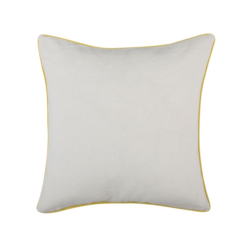 Zestaw 2 poduszek dekoracyjnych CANDYTUFT 45 x 45 cm Żółty Wzór roślinny