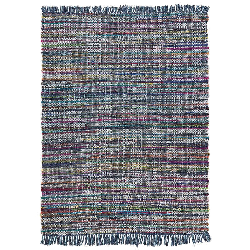 Dywan bawełniany 160 x 230 cm niebieski BESNI