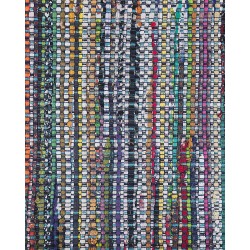 Dywan bawełniany 160 x 230 cm niebieski BESNI